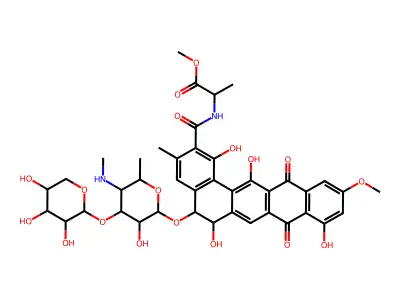 Pradimicin A methyl ester structure