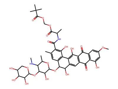 Pradimicin A pivaloyloxymethyl ester structure