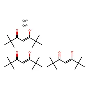 Cobalt;2,2,6,6-tetramethylheptane-3,5-dione structure