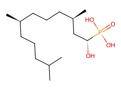 (1-羟基-3,7,11-三甲基十二碳-2,6,10-三烯-1-基)膦酸 structure