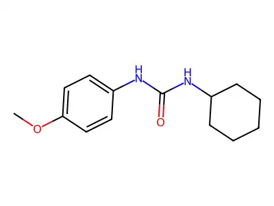1-Cyclohexyl-3-(4-methoxy-phenyl)-urea structure