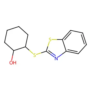 (1S,2S)-2-(1,3-benzothiazol-2-ylsulfanyl)cyclohexan-1-ol structure