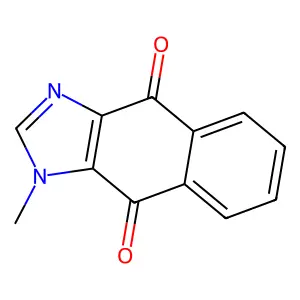 3-Methylbenzo[f]benzimidazole-4,9-dione structure
