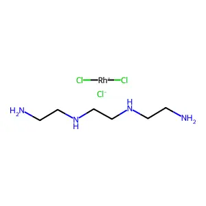 顺式-二氯(三乙烯四胺)合铑氯化物 structure