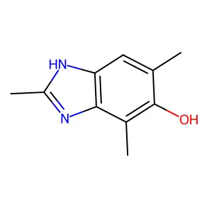 2,4,6-trimethyl-1H-benzimidazol-5-ol structure