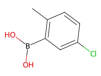 (5-Chloro-2-methylphenyl)boronic acid structure