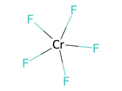 五氟化铬 structure