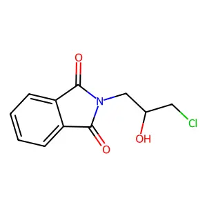 N-(3-氯-2-羟丙基)邻苯二甲酰亚胺 structure