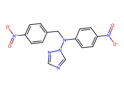 4-[(4-Bromophenyl)methyl-(1,2,4-triazol-4-yl)amino]benzonitrile structure