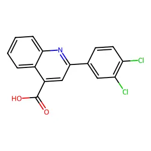 2-(3,4-二氯苯基)喹啉-4-甲酸 structure