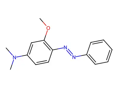 N,N-Dimethyl-4-(phenylazo)-m-anisidine structure