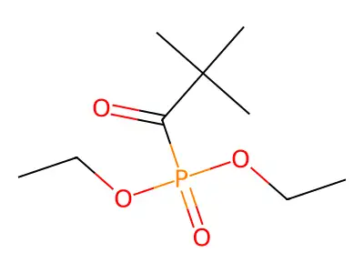 Phosphonic acid, (2,2-dimethyl-1-oxopropyl)-, diethyl ester structure