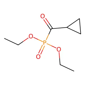 Phosphonic acid, (cyclopropylcarbonyl)-, diethyl ester structure