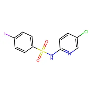 N-(5-chloropyridin-2-yl)-4-iodobenzenesulfonamide structure