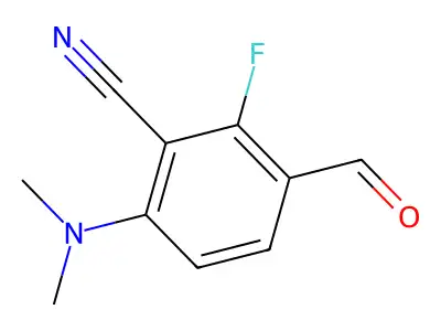6-(Dimethylamino)-2-fluoro-3-formylbenzonitrile structure