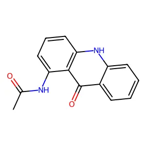 Acetamide, N-(9,10-dihydro-9-oxo-1-acridinyl)- structure