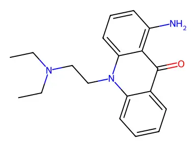 9(10H)-Acridinone, 1-amino-10-(2-(diethylamino)ethyl)- structure