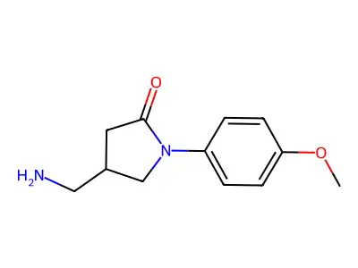 4-Aminomethyl-1-(4-methoxyphenyl)-2-pyrrolidinone structure