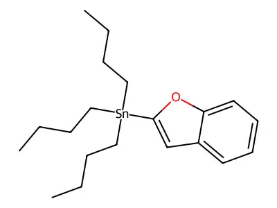 1-Benzofuran-2-yl(tributyl)stannane structure