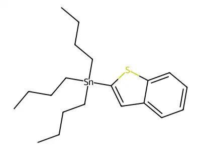 (1-Benzothiophen-2-yl)tributylstannane structure