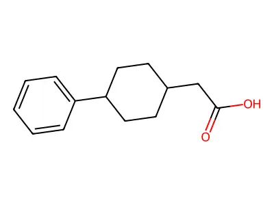2-(4-苯基环己基)乙酸 structure