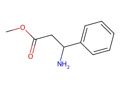methyl (3R)-3-amino-3-phenylpropanoate structure