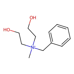 Benzyl-bis(2-hydroxyethyl)-methylazanium structure