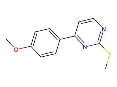 4-(4-Methoxyphenyl)-2-(methylthio)pyrimidine structure