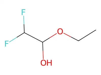 1-Ethoxy-2,2-difluoroethanol structure