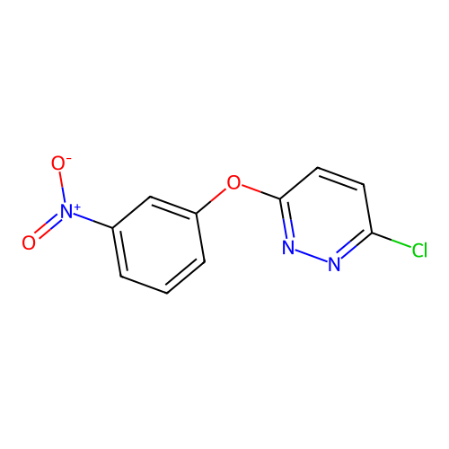 Pyridazine, 3-chloro-6-(3-nitrophenoxy)- structure