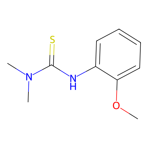 N'-(2-methoxyphenyl)-N,N-dimethylthiourea structure