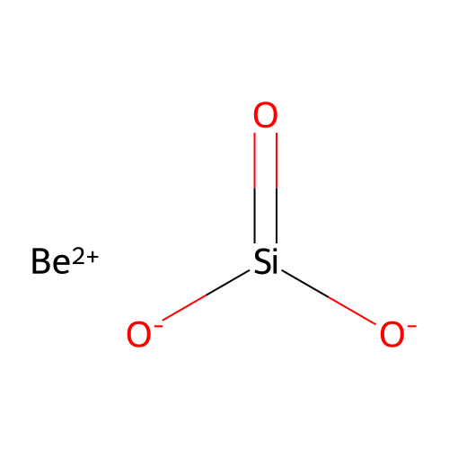 Silicic acid (H2SiO3), beryllium salt (1:1) structure