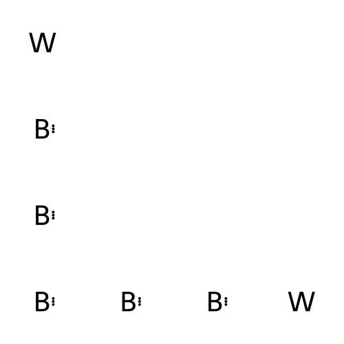 五硼化二鎢 structure