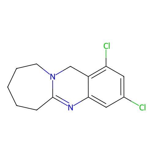1,3-dichloro-6,7,8,9,10,12-hexahydroazepino[2,1-b]quinazoline structure
