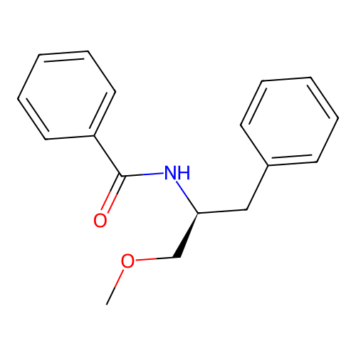 N-[(2S)-1-methoxy-3-phenylpropan-2-yl]benzamide structure