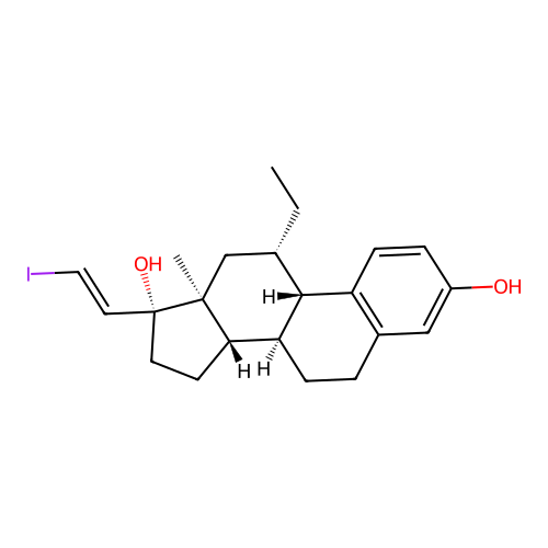 17-Iodovinyl-11-ethylestradiol structure