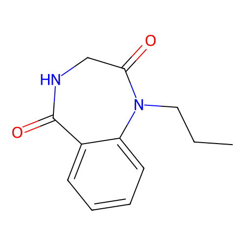 1-Propyl-3,4-dihydro-1,4-benzodiazepine-2,5-dione structure