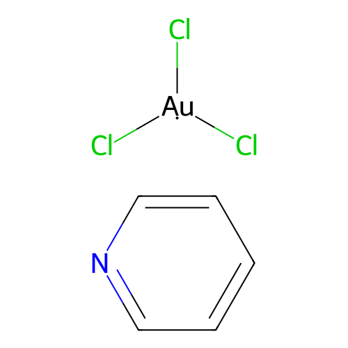 Trichloropyridinegold(III) structure
