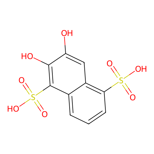 2,3-Dihydroxynaphthalene-1,5-disulfonic acid structure
