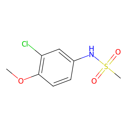 N-(3-chloro-4-methoxyphenyl)methanesulfonamide structure