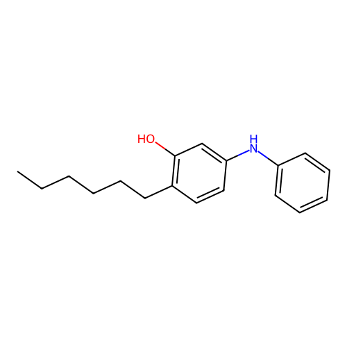 2-Hexyl-5-(phenylamino)phenol structure