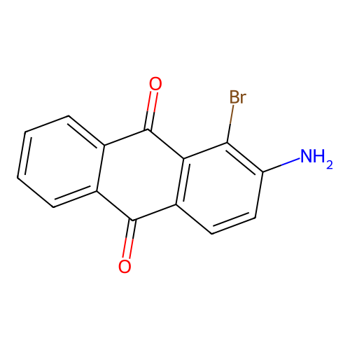 2-Amino-1-bromoanthraquinone structure