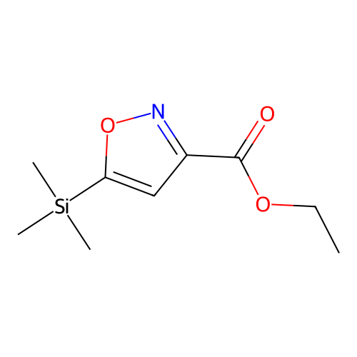 5-Trimethylsilanyl-isoxazole-3-carboxylic acid ethyl ester structure
