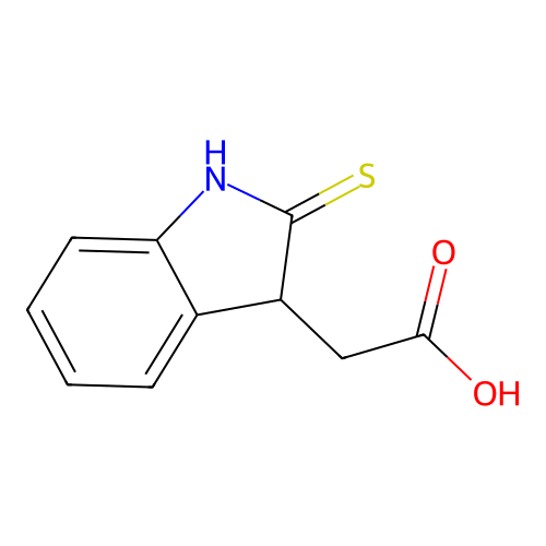 2-(2-sulfanylidene-2,3-dihydro-1H-indol-3-yl)acetic acid structure