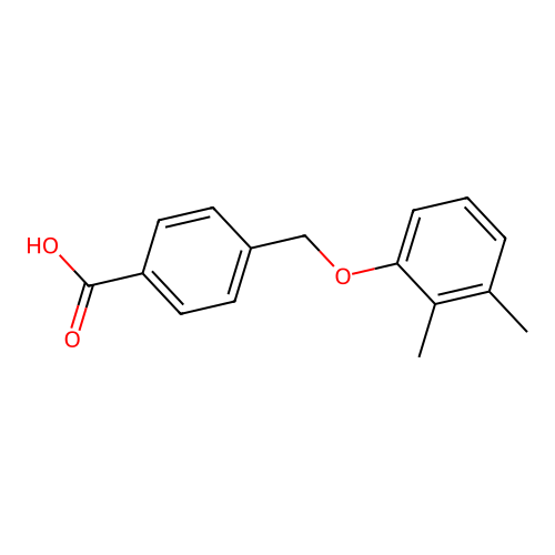 4-[(2,3-dimethylphenoxy)methyl]benzoic Acid structure