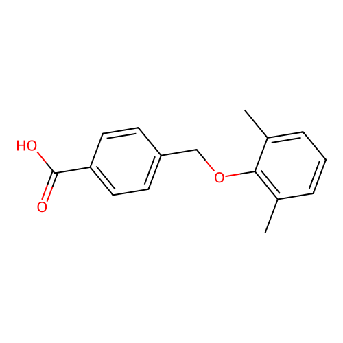 4-[(2,6-Dimethylphenoxy)methyl]benzoic acid structure