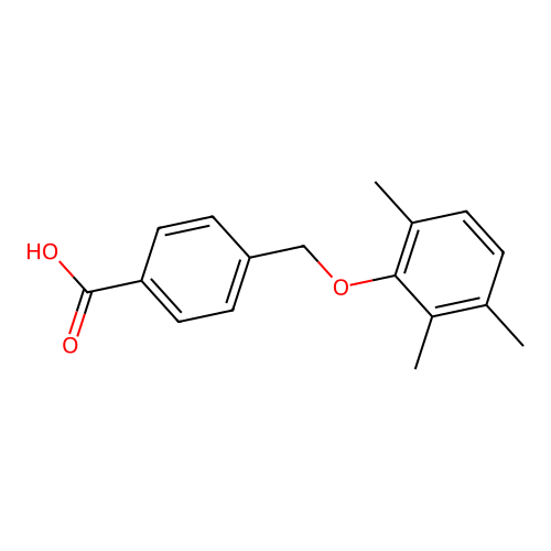 4-[(2,3,6-trimethylphenoxy)methyl]benzoic Acid structure