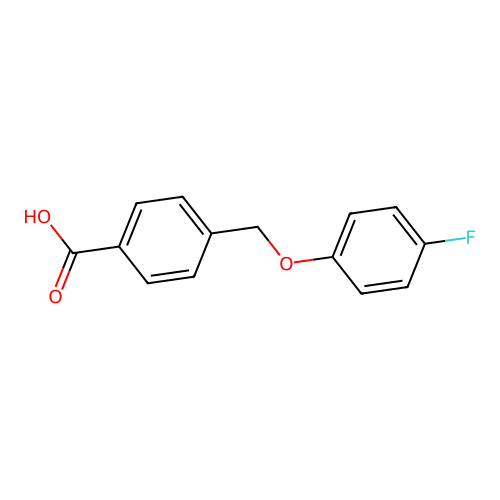 4-[(4-Fluorophenoxy)methyl]benzoic acid structure