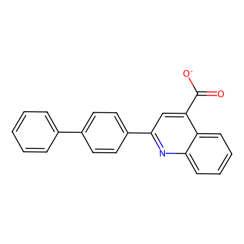 2-(4-Phenylphenyl)quinoline-4-carboxylate structure