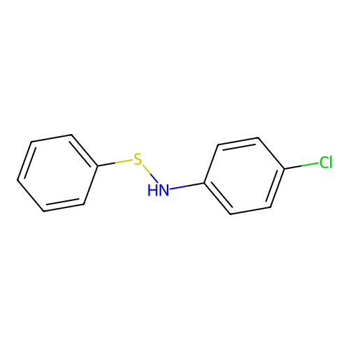 N-(4-Chlorophenyl)-benzene-sulphenamide structure